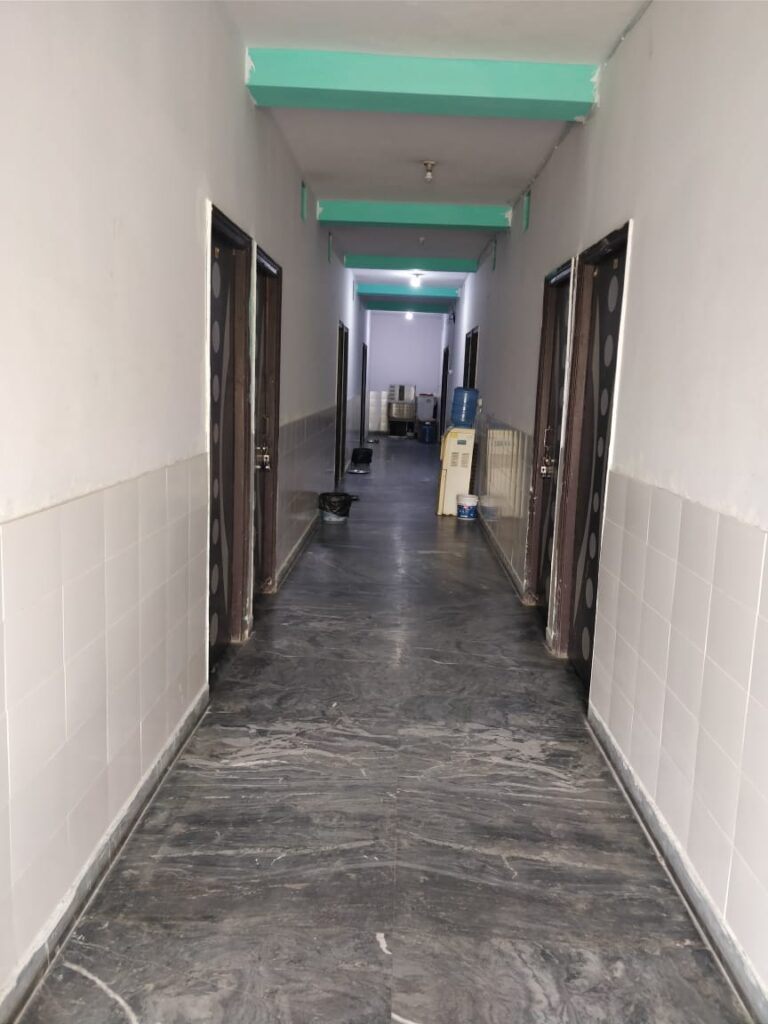 Sai Niwas Dwarka Hostel Corridor